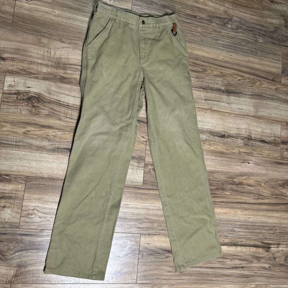 Orvis Mens Field Pants Size 32x32 Canvas Cotton Vintage 70534